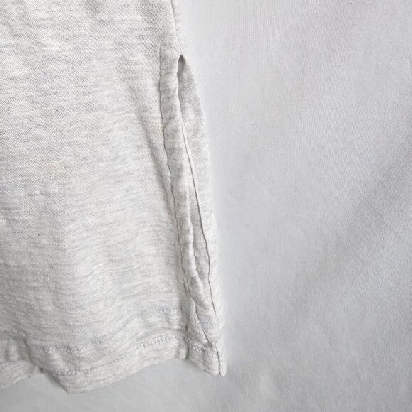 J JILL PureJill 3/4 Sleeve Casual T-Shirt Tunic Top LIGHT GRAY size S Tall - Picture 4 of 5